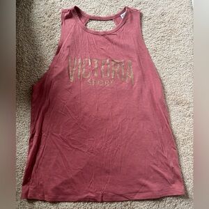 Victoria’s Secret Women’s Sleeveless Muscle Tank - Dusty Rose